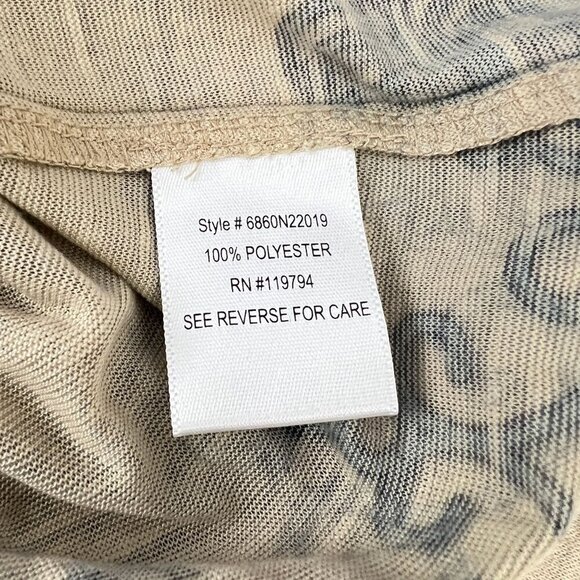 Live And Let Live Womens 1X Multicolor Embellished Top With Paisley Design - Picture 4 of 6